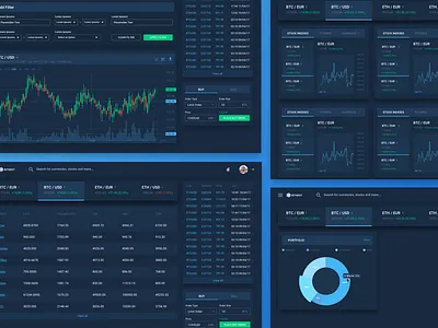 Cryptocurrency Exchange bitcoin cryptocurrency exchange dark exchange graph material design minimal web