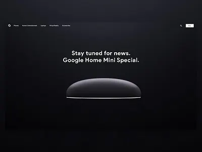 Concept of Google Home Mini Special 3d coming soon dribbble google home mini product render sketch ui ux visualization web design