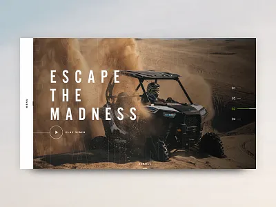 ATV UI atv colors hero landing page letters logo typography ui ui design