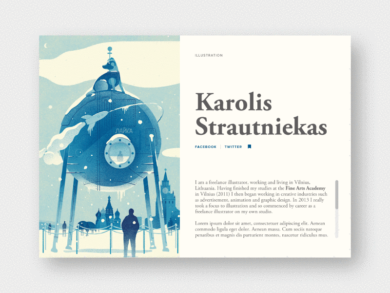 Social Share daily ui 10 serif social share strautniekas