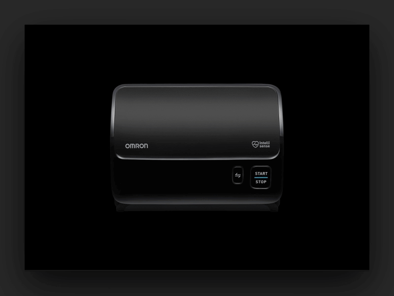 Omron Evolv animation display evolv features instructions measurement omron reading