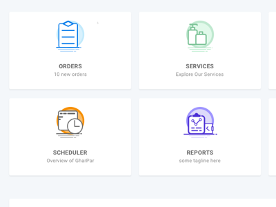 Beauty services at home for a client under construction. admin dashboard beauty clean user interface sketch