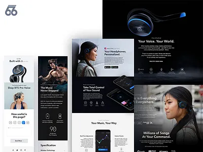 PRO Voice Headphones Product Page 66audio alexa amazon headphones music pro product sound sport voice