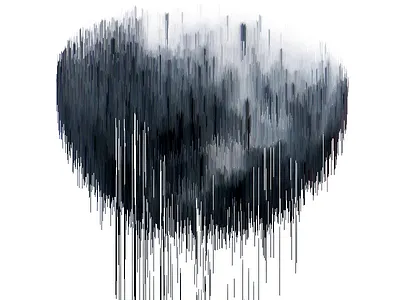 Tsuki glitch moon photoshop pixelsort pixelsorting space