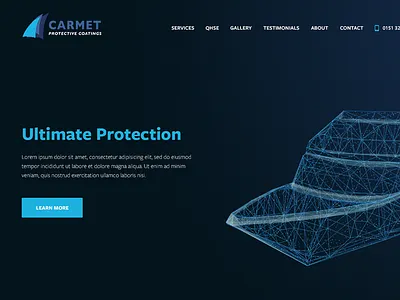 Carmet Coatings banner header hero illustration