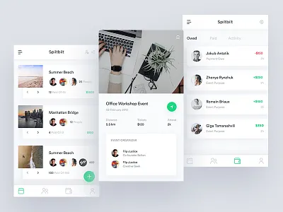 Event App Exploration app cards discovery events ios map mobile owe paid profile