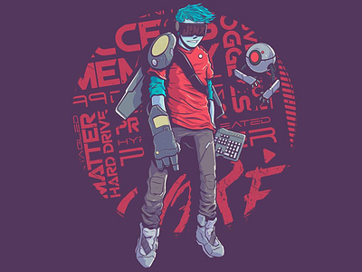 CyberCore™️ aesthetic character characterdesign cyberpunk drawing future illustration mangastudio photoshop vaporwave vr