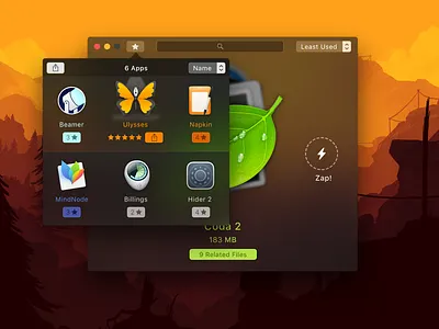 Uninstaller Utility for Mac apple client work design interface design mac macos ui