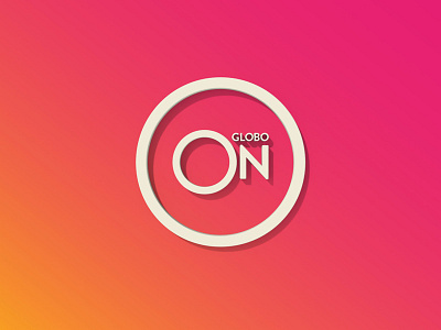 Globo On branding identity logo on air tv