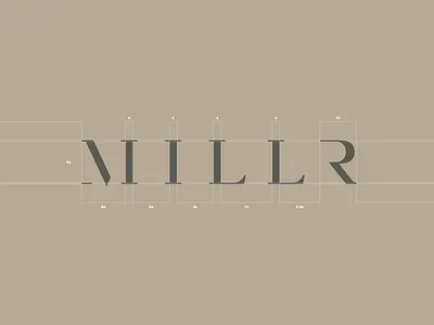 M I L L R 3d artangent cnc cut elegant logo logotype luxury miller milling wordmark