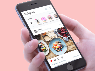 Instagram for iOS Redesign Concept app redesign concept instagram instagram app instagram redesign ios ios app photo redesign sketch