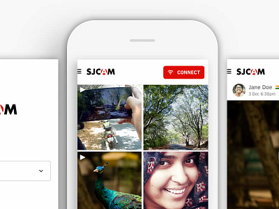 SJCAM app re-design action camera app design gopro redesign sjcam