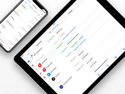 Transaction Details on iPad app banking design finance fintech ios ipad iphone money ui ux