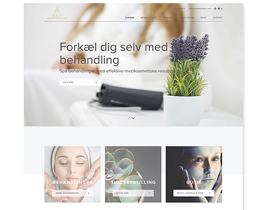 Skincare Website Design header light skin care ui ux website