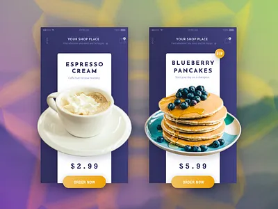 Store App android application coffee espresso form iphone mobile order pancake store