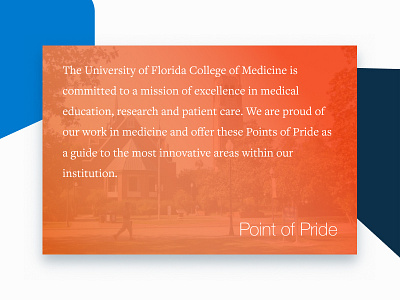 Points of Pride Card blue card orange points of pride