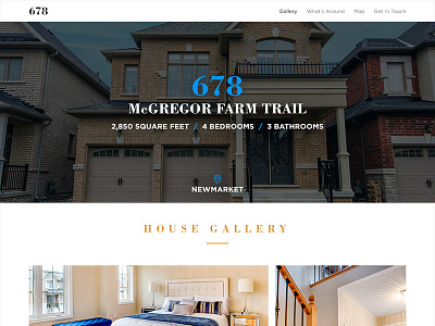 Real estate landing page concept contact grid house landing layout page real estate web