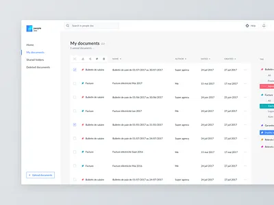 Documents Dashboard app dashboard documents ui ux web