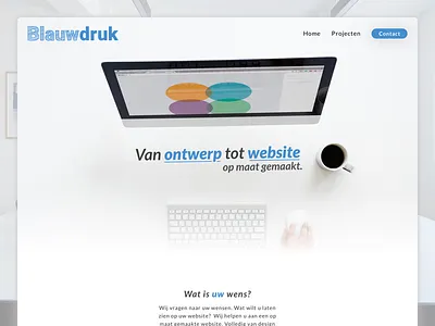 Blauwdruk Agency Homepage Web design homepage web design webdesign webpage