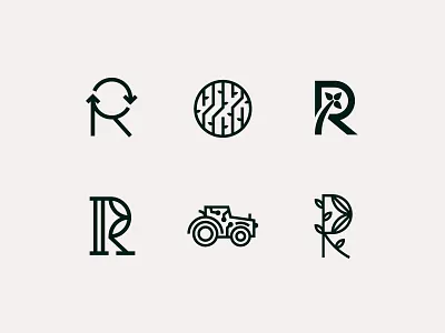 The Mark Cemetery brand branding data farm farming food logo mark organic r refresh tech