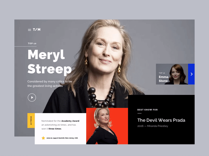 Landing Mondrian Style — Daily UI Challenge #003 animation color dailyui design landing mondrian movie principle slideshow ui ux web