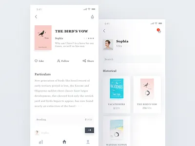 Reading class app app book bookcase center fiction literature masterwork personal reading ue ui