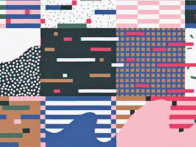 DATA WAVES blocks charts data flow glitch graphs grid infographic information movement wave