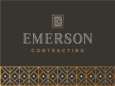 Emerson 4 contracting e exploration home logomark logos vancouver