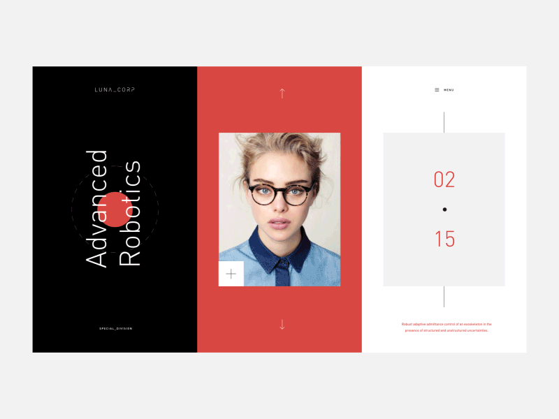 Advanced Robotics animation design gif interface ui ux xd