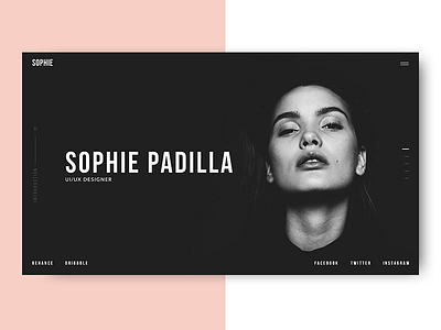 Daily UI Challenge #001 - Portoflio Landing Page black landingpage minimal portfolio ui ux web