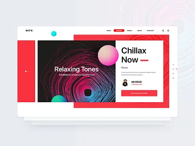 MITV - Free Website PSD Template channel entertainment homepage mi tv news show television tv company tv show website