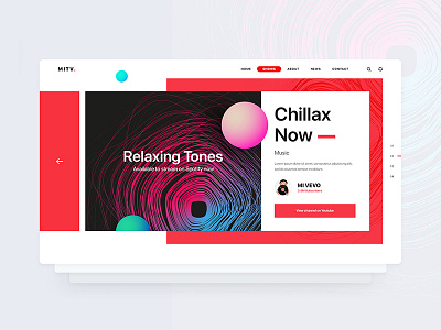 MITV - Free Website PSD Template channel entertainment homepage mi tv news show television tv company tv show website