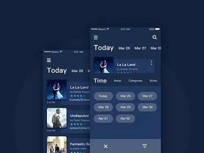 Movie deep color color deep movie user interface