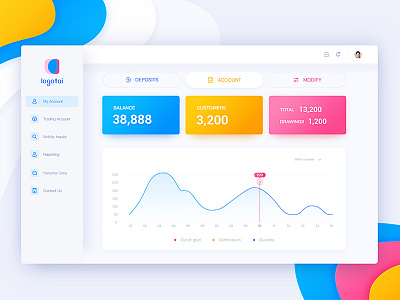 Money - management tool dashboard data graph icon logo product design statistics table tool app ui app user management web design