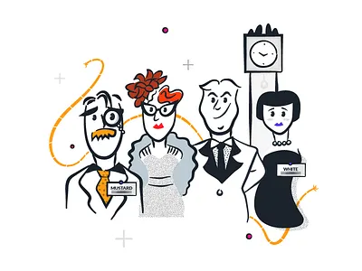 Guestlist Illustration clue illustration ipad pro texture