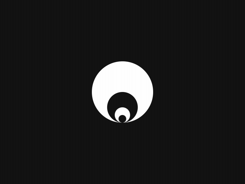 Preloader: circles after effects animation black and white circles downloading gif loader preloader processing ui ux