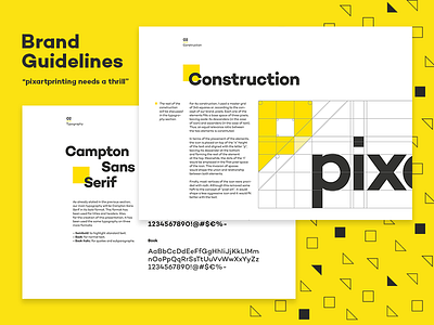 Pixartprinting Guidelines brand branding logo logotype pixel typography wordmark