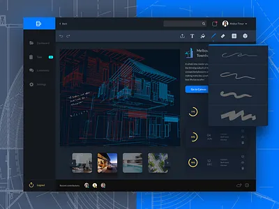 Task Manager - Markup App app design architecture blueprint canvas daily design daily ui dashboard markup task manager ui design