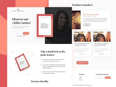 Profit from Products Landing Page blog digital marketing website landing page laura phillips profit form products ui ui designer ux ux designer web ui website design website header