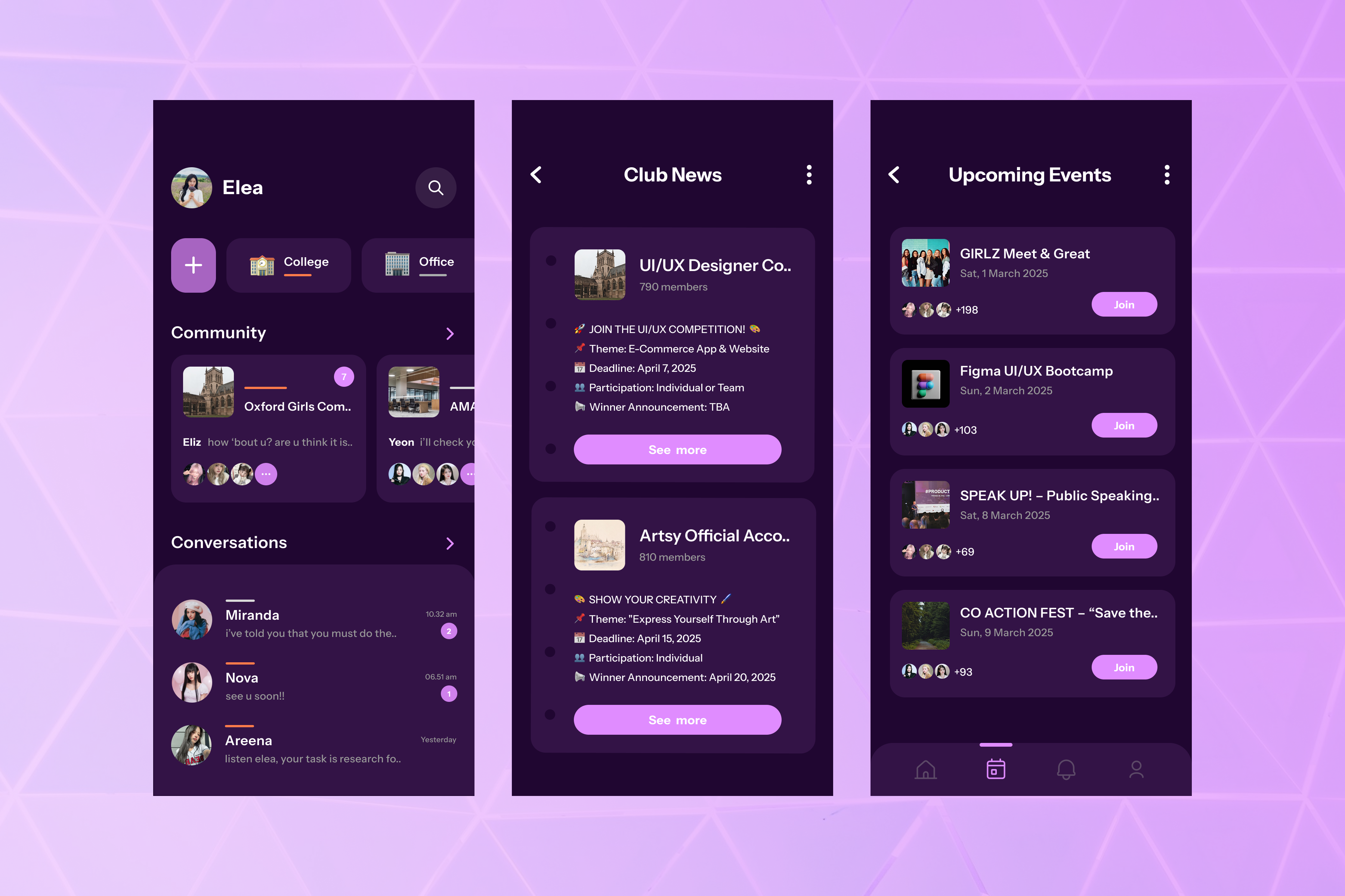 Yooww - Membership Club App UI app branding logo membership ui