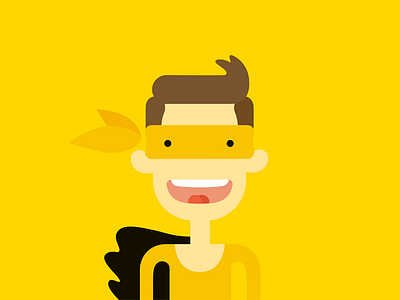 Character for internet service provider 3d character design graphic illustration illustrations superhero yellow