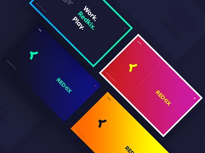 Redkix Brand brand email identity logo mark redkix slogan startup wordmark