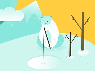 The road of Bears bear bears friends game illustration infographics journey road trip