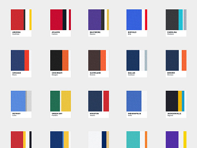 Jersey Chips Series color football nfl pantone patterns poster print sports textures