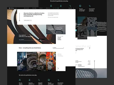 Museum of Art agency blog concept creative museum poland theme ui ux visiontrust web website