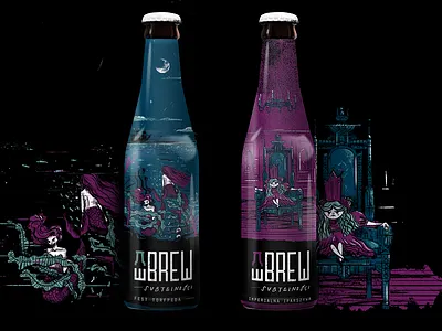 Wbrew | 5th edition beer craft beer full sleeve illustration label packaging wbrew wrocław