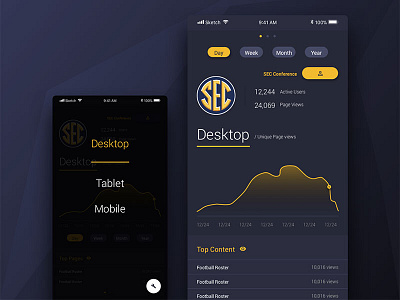 Analytics Dashboard 2d athletics design flat responsive ui ux web