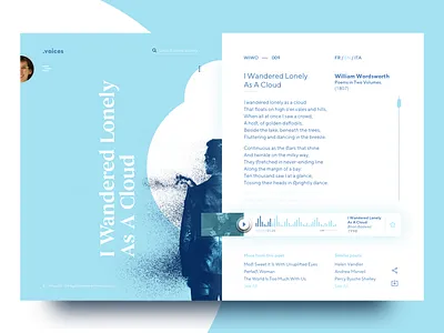 •voices – poetry for every moment – 002_alternative app dirty interface modern player poetry ui ux web