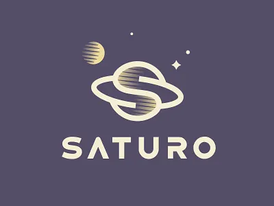 Saturo logo brand identity branding letter logo logo design logos logotype mark planet saturn s space
