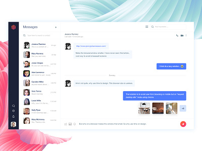 Dashboard - Message Page account calendar chart chat dashboard graphs message profile task user management